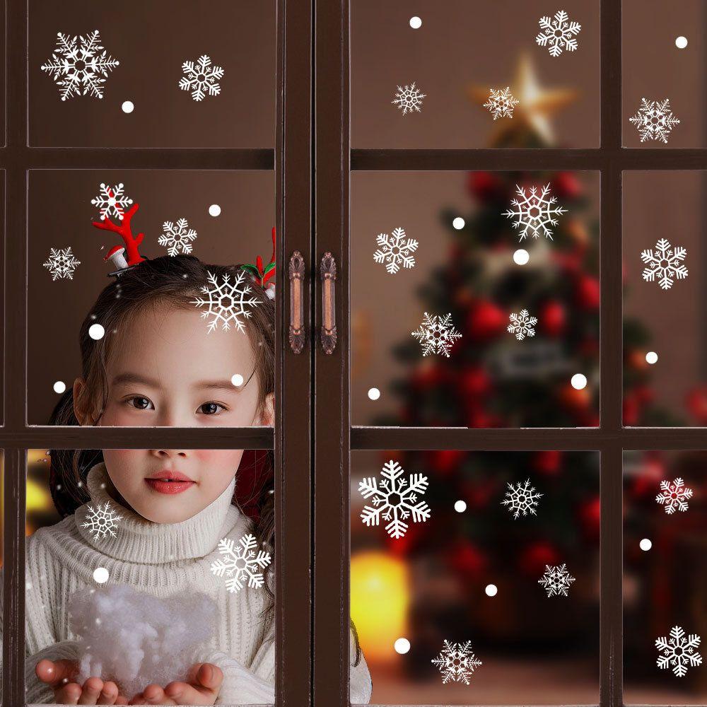 Ornament Snowman Home Party Window Decoration Window Stickers Christmas Stickers Santa Claus