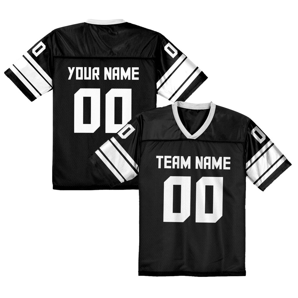 Personalized American Football Shirt Custom Navy White Football Jersey with Team Name Number Gift