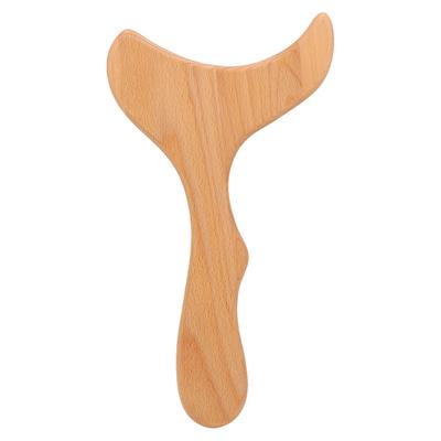 Gua Sha Board Men Women Wooden Ergonomic Muscle Relaxation Scraping Massage Tool for Lymphatic