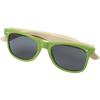 Gafas de sol de bambu "Sun Ray" Verde lima