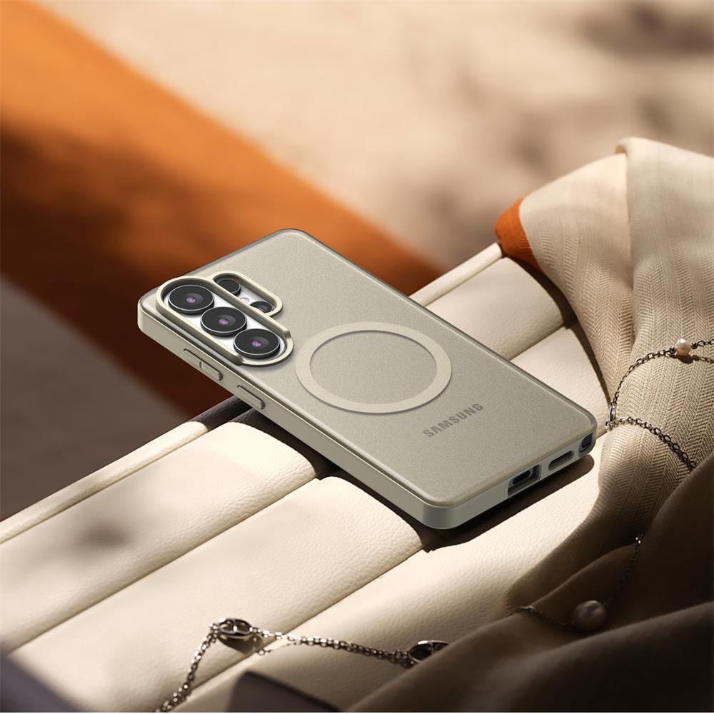 For Samsung Galaxy S26 Ultra S26 Plus For Magsafe Matte Translucent Phone Case Magnetic Wireless Charging Shockproof Clear Cover