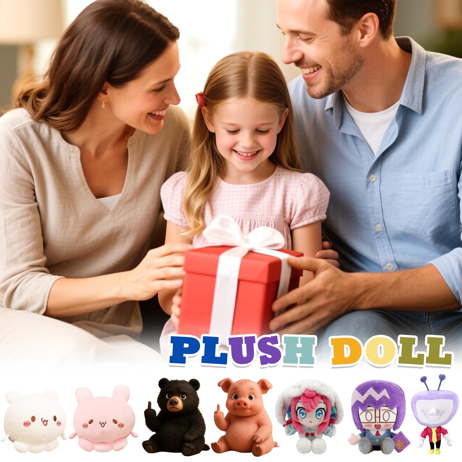 

Плюшевая кукла, Игрушка в подарок, Мультфильм, Детская тряпичная кукла, Детская подарочная подушка(Нет стандарта) One Size