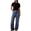 Calvin Klein Color Block Round Neck Short Sleeve Pullover T-Shirt Women tops 47G211GCEF