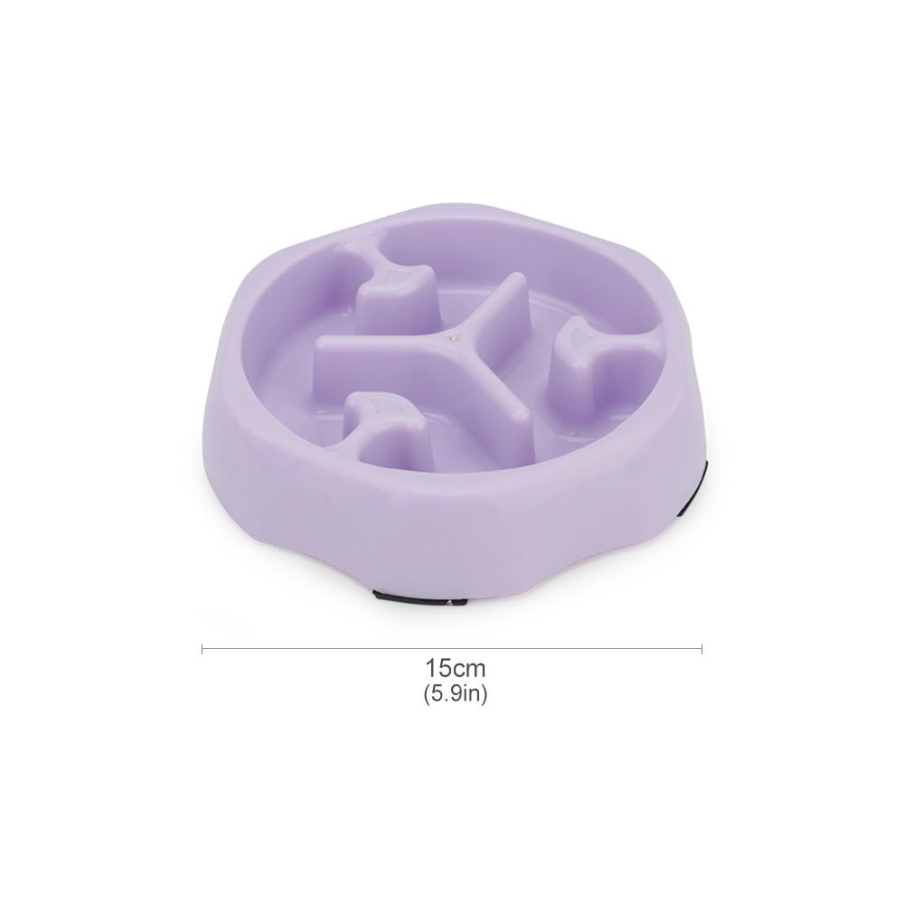 

Small Dog Slow Food Bowl Anti Choking Cat Pet Bowl Puppy Feeder Supplies Square/Round Size as shown