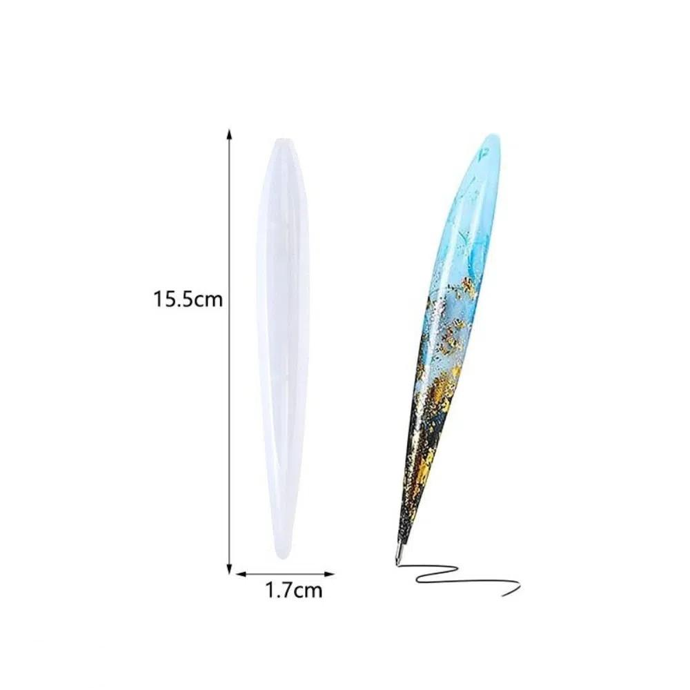 INS Style DIY Ballpoint Pen Mold Transparent DIY Craft Gifts Pen Silicone Mould  Jewelry Casting