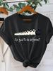 Unique Black Sheep Queue Fun Illustration Printed Womens Tshirt Illustration Round Neck Short Sleeve Fun Enthusiast Travel Top