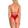 Women's Sexy Lingerie Lace Lace Deep V Open Back Lace-up One-piece Underwear