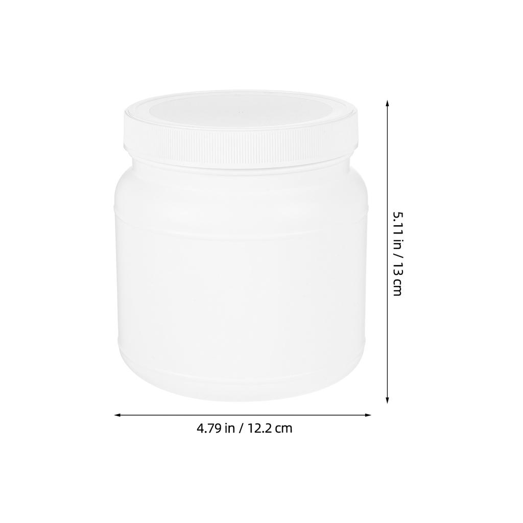 Sealed Plastic Jar with Airtight Lid for Powder Storage Large Capacity Wide Mouth Container Kitchen Pantry Travel Essential