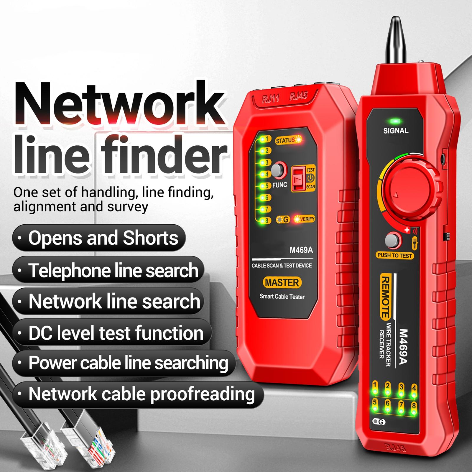 

M469A Cable Finder Multifunctional Cable Finder Anti-Interference Testing Instrument Find The Break Point of Line And Check The