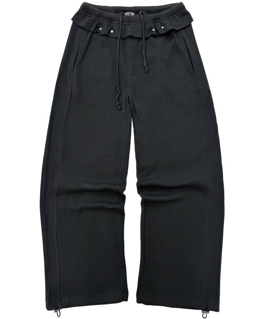 PLASMA SPHERE Carrot Waffle Studded Frill Pants_2 Colors