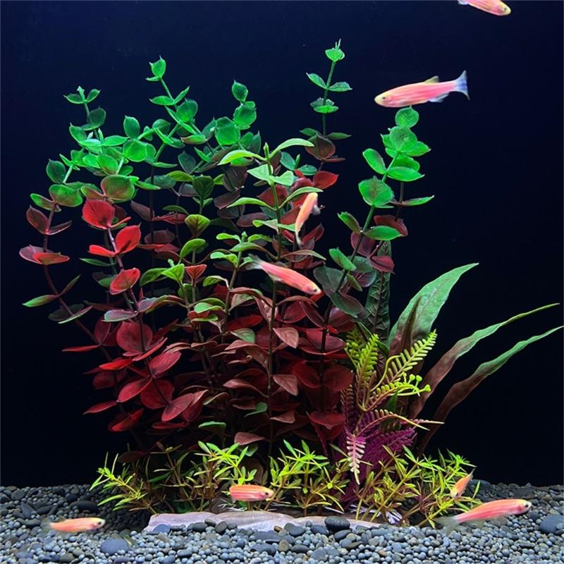 Aquariums Decoration Realistic Water Grass Simulation Water Plant for Various Fishtanks Landscapes Fish Shelter Hideouts