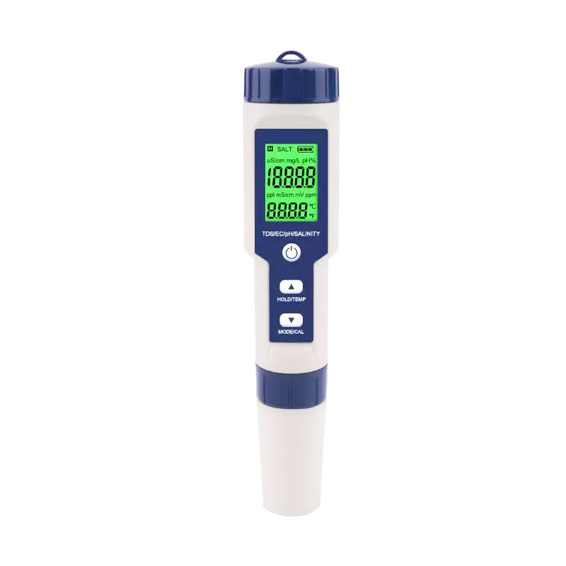 5 In1/ 7 In1/ 10 In1 Multifunction Water Quality Monitor PH/TDS/EC/ORP/Salinity/S.G/TEMP/H2/Fertile/Resistivity PH Meter 1 Pcs