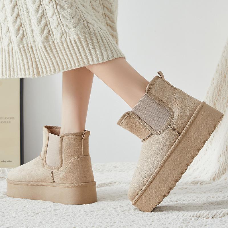 Cotton shoes women's new heightening snow boots high-top cold-proof boots piled thickened boots women's warm and comfortable cotton boots