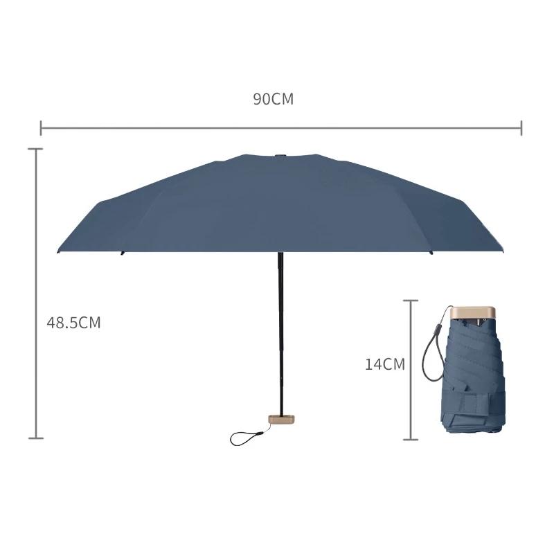 NEW Mini Pocket Umbrella Ultralight 6 Ribs Parasol Rain Sun Women's Man Girls Anti UV Portable Folding