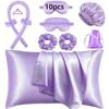 Lazy Person No-Heat Curling Set: Curling Artifact, Pillowcase, Eye Mask, Sleep Cap Set