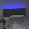 VidaXL LED Headboard Bedroom Furniture Single Bed Accessory Headboard Bed Frame Interior Dark Grey 3121939
