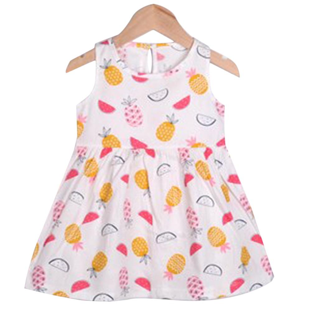 Rochii Printesa Imprimate Floral Fetite Rochie de vara fara maneci