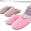 Fashion Slippers Women Winter House Soft Home Cotton Indoor Light Floor Shoes Men Couples Silence Slides Bedroom Zapatos De Mujer