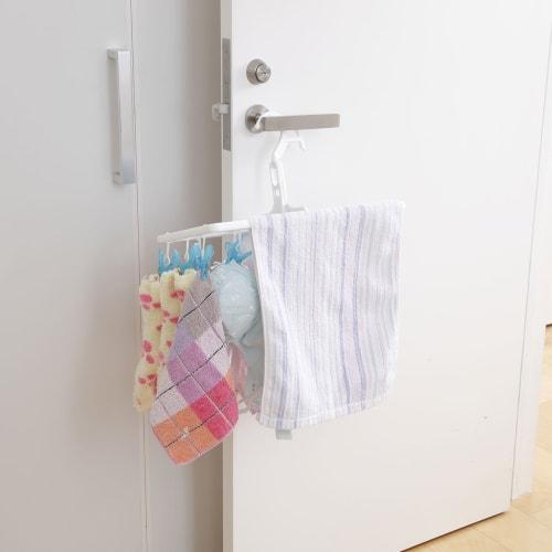 Aisen Industrial Mini Square Hanger for Indoor Drying, with 16 Clothes Clips, Blue, 40 x 19.5 x 19.5 cm