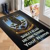 Custom Name Sheffield Wednesday FC Crystal Velvet Floor Rug Personalized Text Soft Carpet Home Decor