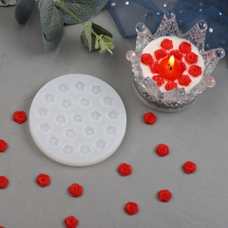 Flower Rose Shape Silicone Fondant Soap 3d Cake Mold Cupcake Jelly Candy Chocolate Decoration Baking Tool Mould