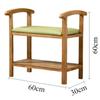 Wooden Shoe Changing Stool Multifunctional Stools Aesthetic Long Luxury Rectangular Entrance Stool Decorative Living Room Stools