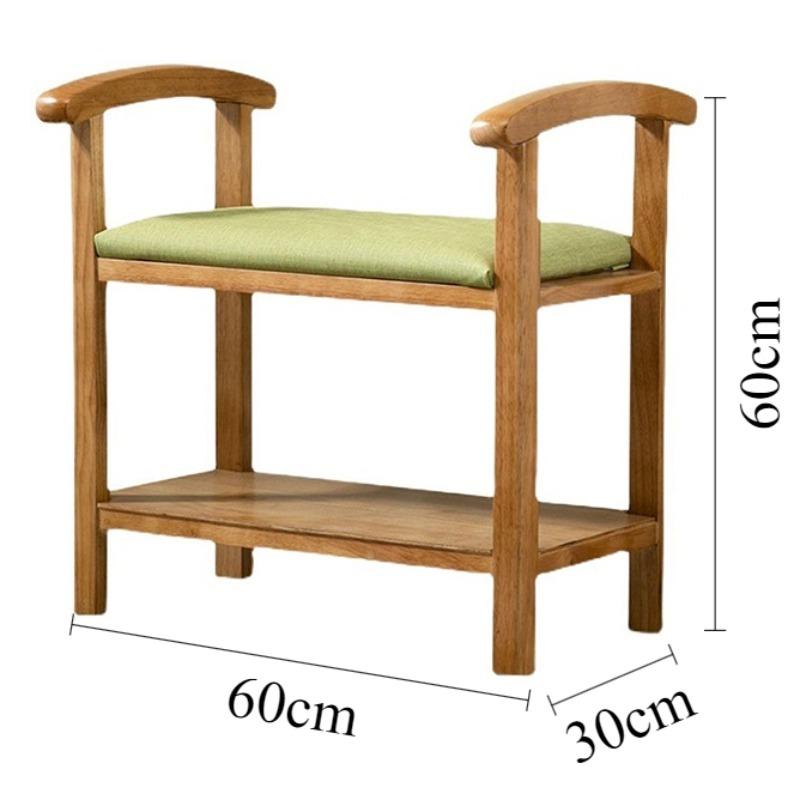 Wooden Shoe Changing Stool Multifunctional Stools Aesthetic Long Luxury Rectangular Entrance Stool Decorative Living Room Stools зелёный 35880₽