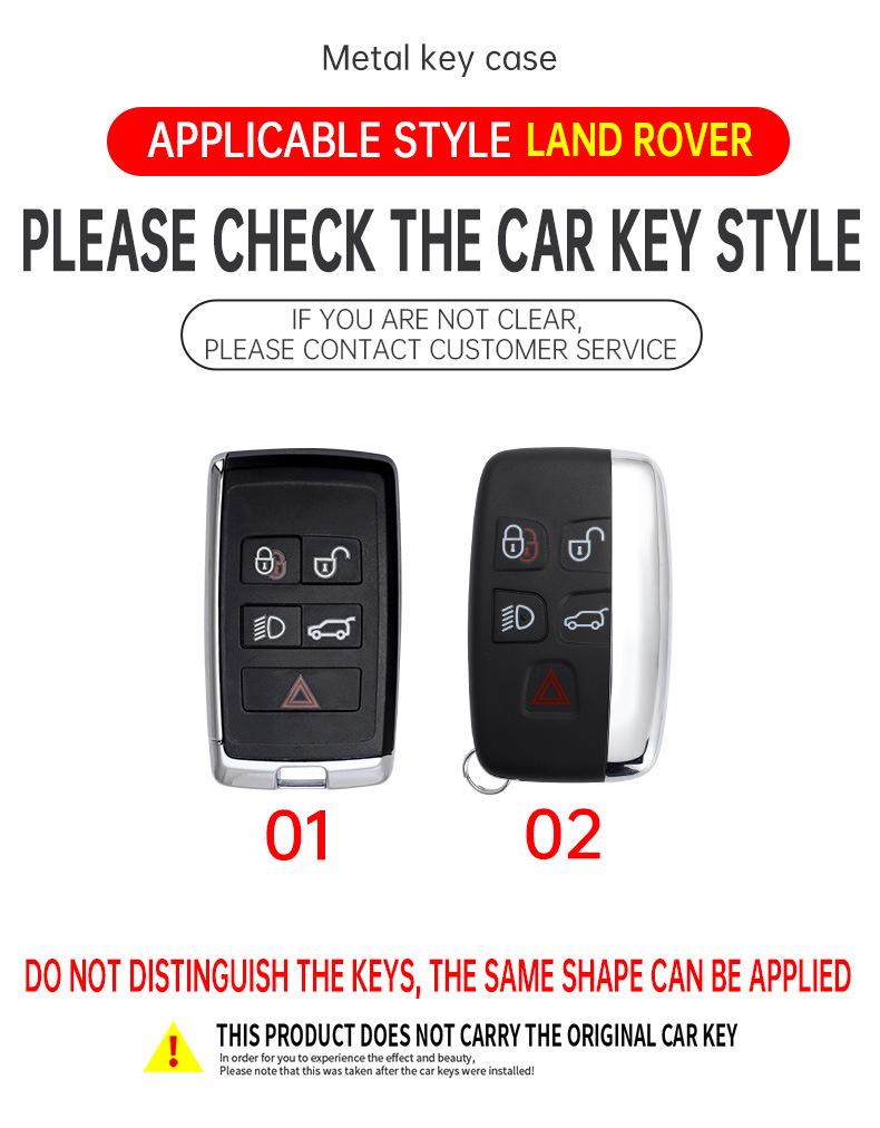 Land Rover Range Rover Key Case for Evoque, Velar, Defender, Sport & Discovery Models - High-End Shell Bag