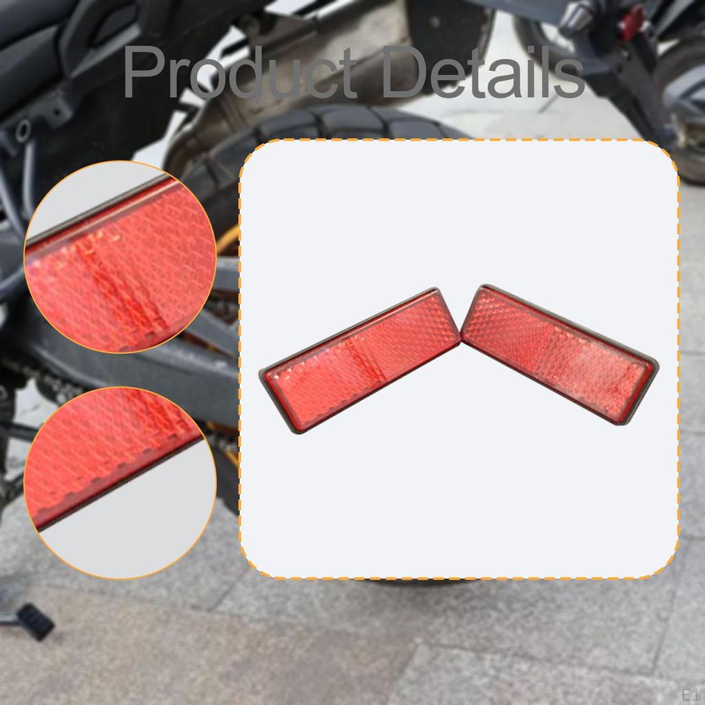 2 Pieces Rectangular Reflectors Accessories Spare Parts High Performance Compatible Sturdy
