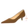 Shoes Women 4.5 Cm Heels Pointed Toe Woman Pumps Fashion Kitten Heels Large Size 34-43 Sexy Mid Heeled Female Shoes 2025