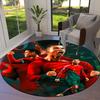 CR7 Round Area Rug,Carpet Rug for Living Room Bedroom Sofa Playroom Decor,Non-slip Floor Mat