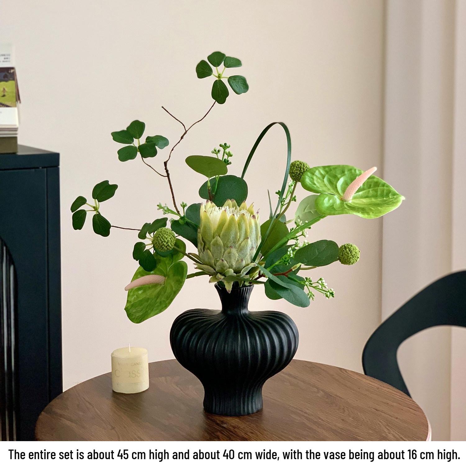 

Nordic King Protea Artificial Flower Arrangement for Living Room or Entrance Decor