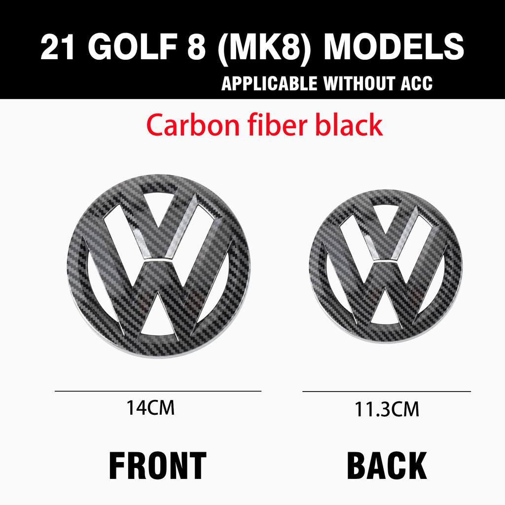 1set Black Hollow out style Car Front Grill Badge Emblem SS15 Stickers Car Logo Accessories For VW Golf 4 5 8(MK8) 7(MK7) sportvan