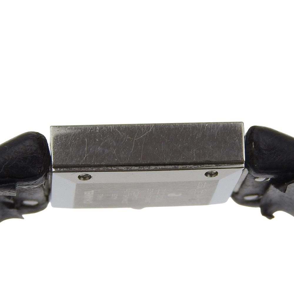 Chanel Matelasse Watches H0116 blackDial Stainless Steel/leather Quartz Analog Display Women Used