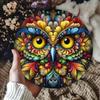 Owl Wall Art Metal Home Decor Indoor Outdoor Painting Iron Canvas