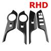 4Pcs ABS Car Window Lift Switch Button Panel Cover Decoration Stikcer Trim for Toyota CHR C-HR 2016- LHD/RHD Accessories