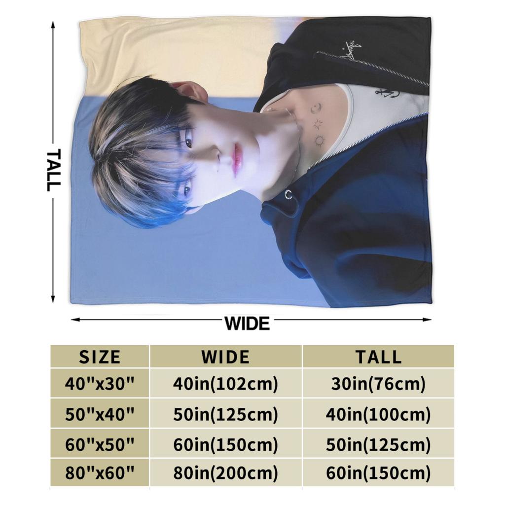 Sung Han Bin Plush Blanket Boy Girl Flannel Throw Blanket For Outdoor Warm Soft Zerobaseone Quality Bedspread Birthday Gift