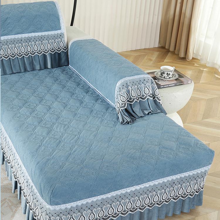 Almofada de Sofá Chenille Moderna Simples Antiderrapante Universal para Quatro Estações