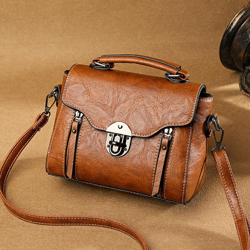 Women  Handbag New PU Leather Fashion Lock Design Large Capacity Shoulder Bag Female Crossbody Bag
