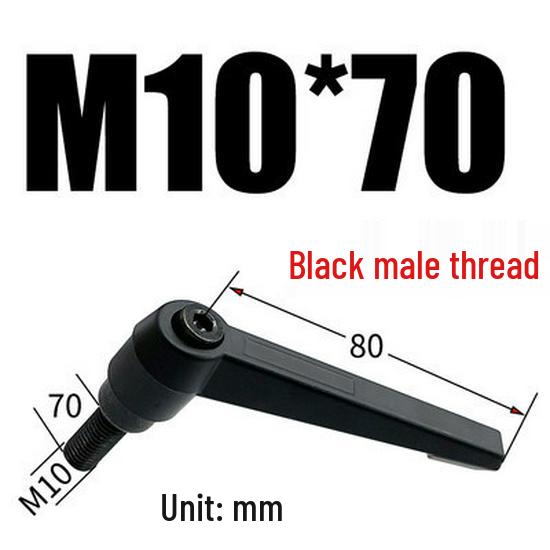 Adjustable Ratchet Handle L-Shaped Wrench with M5/M10/M16 Set Screw 7-Shaped Quick Lock Bolt