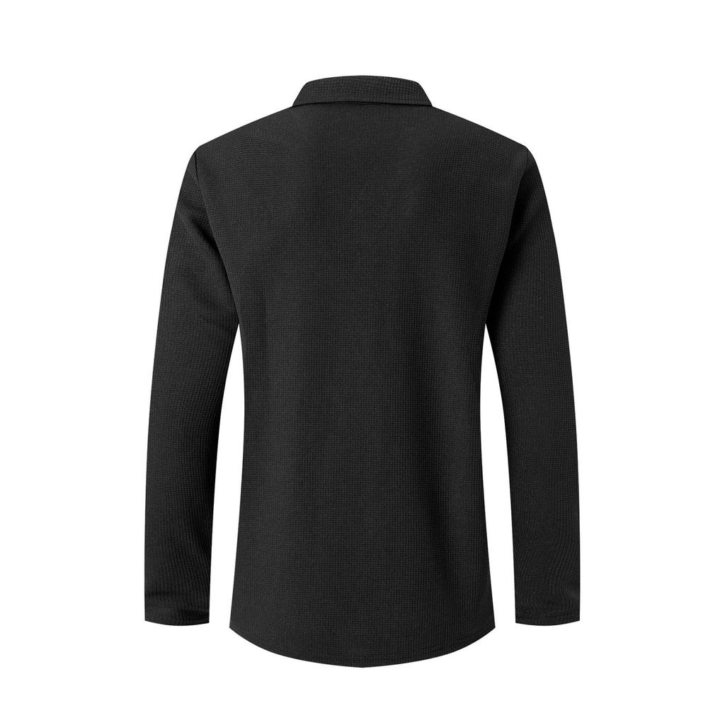 Herr Golfskjorta Casual Sport V-ringad Ribbad Krage Kort Ärm Mode Casual Enfärgad Enkel Vår & Sommar Normal Passform