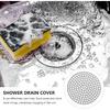 4Pcs Stainless Steel Drain Covers Hair Catcher Filter for Shower Bathroom Bathtub and Sink Round Floor Rustproof Easy To Use