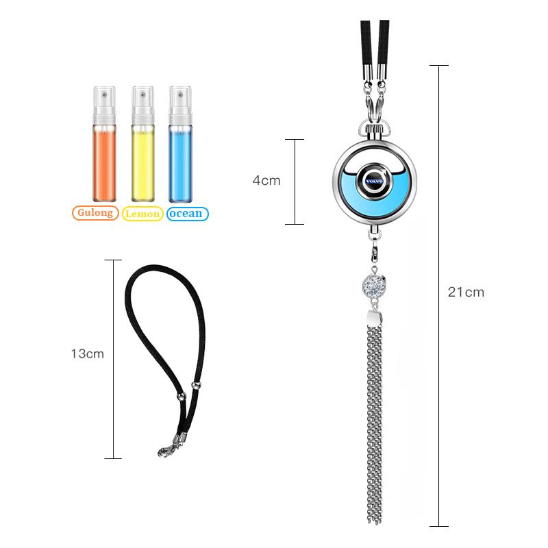 Car Logo High-Grade Air Diffuser Aroma Perfume Pendant Freshener For Volvo XC90 V90 V60 XC60 V40 S80 S60 S90 C40 XC40 V70 XC70 C