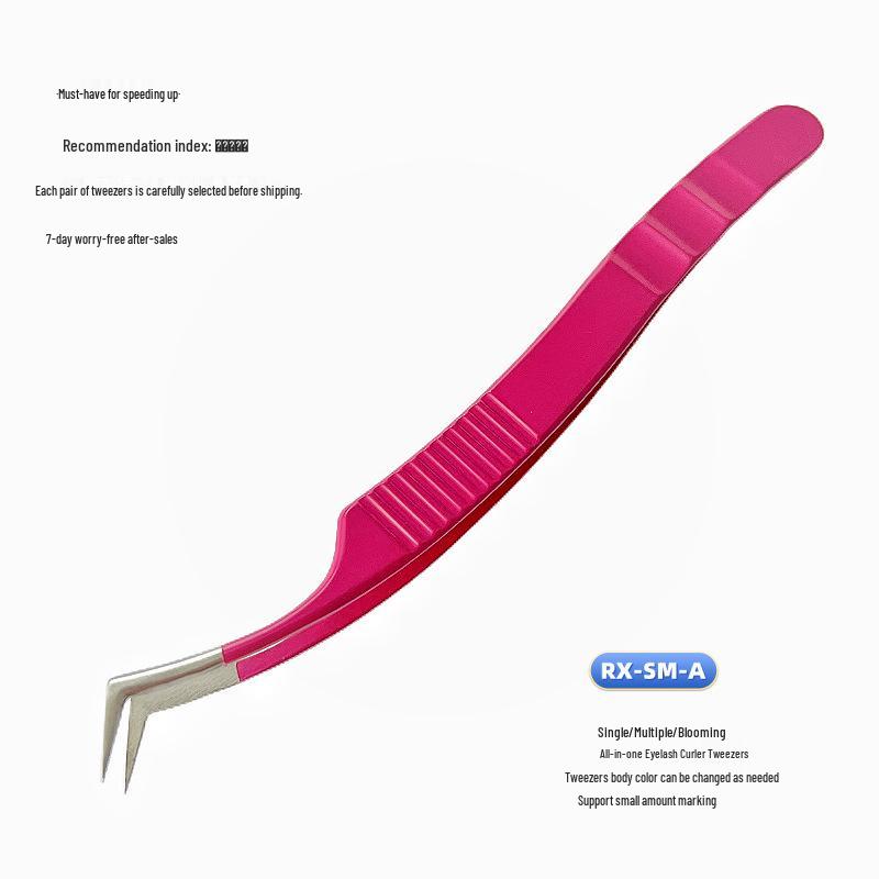 Precision Eyelash Tweezers for Artists: Multipick & Single Root Blooming, Universal Use (Ukraine)