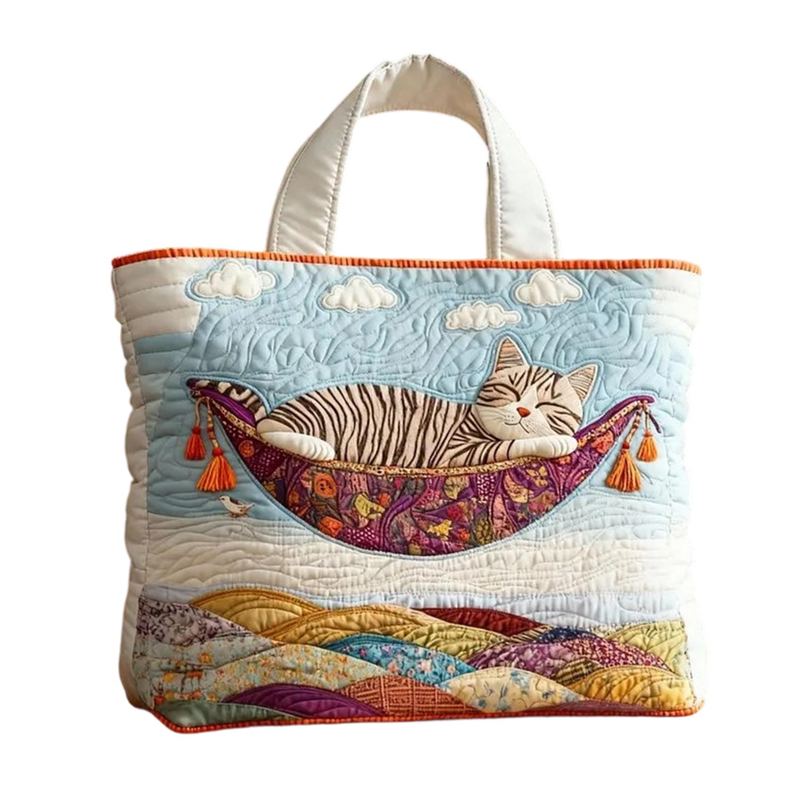 

3D Printed Handbag With Ladypattern; Canvas Shoulder Bag Weighing 300 Grams One Size