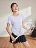 Plus Size Quick Dry Yoga T-Shirt for Women - Short Sleeve, Slimming, Skin-Friendly Fitness Cover-Up