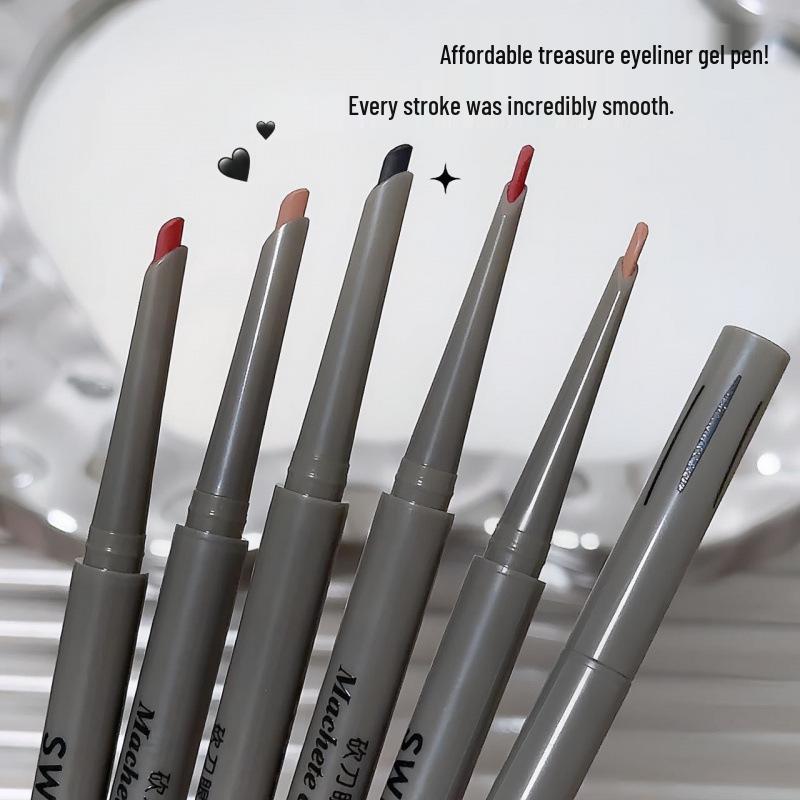 Sweet Mint Katana Waterproof Gel Eyeliner: Long-lasting, Sweatproof, Smudge-proof Lower Eyelid Silkworm Pen.