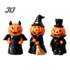 Small Desktop Sculpture 3Pcs Halloween Pumpkin Ghost Figurine, Resin Spooky Tabletop Decor Festival Party for Home Bookshelf And Tiered Tray,