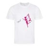 Tee shirt enfant - Fée - Lot de 2 - Manches courtes - 100% polyester - Blanc et rose