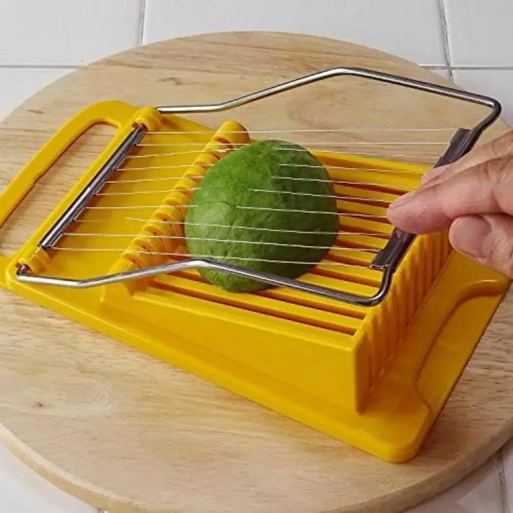 1pc Luncheon Meat Slicer Multifunctional Stainless Steel Ham Fruit Vegetables Egg Cheese Slicer Household Kitchen Cutting Gadget